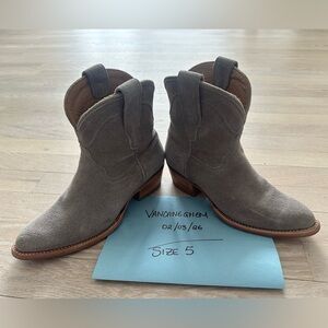 Tecovas Lucy Gray Suede Ankle Boots